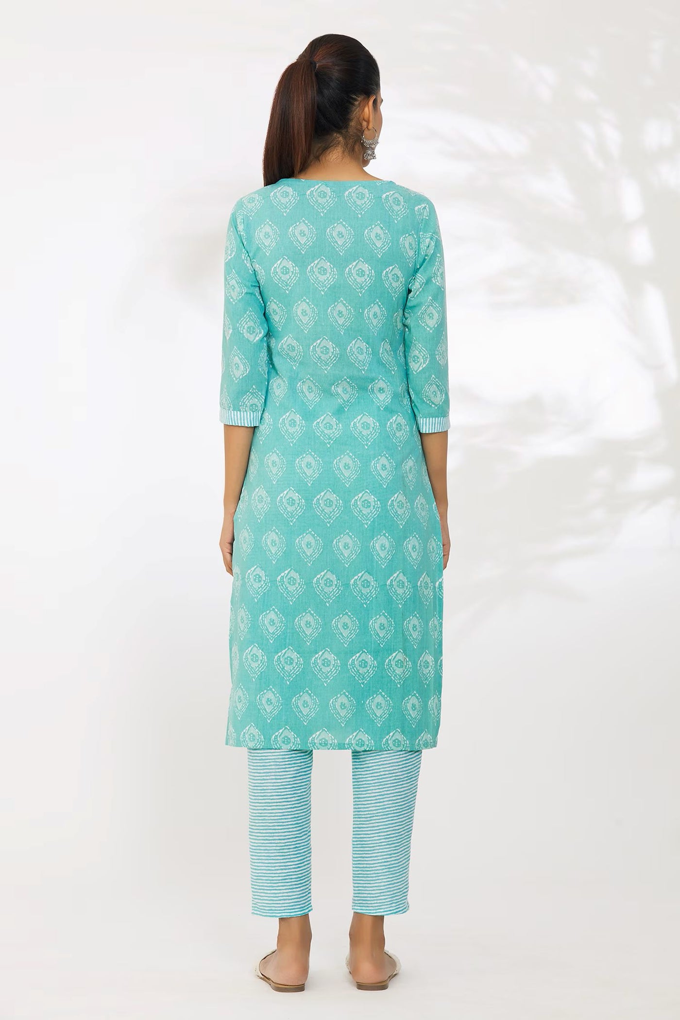 Women's printed  embroiderd  straight kurta with paint & duptta sets