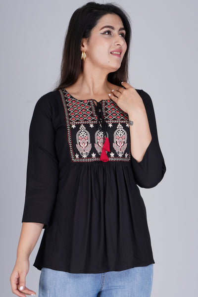 Women's Embroidered short kurta