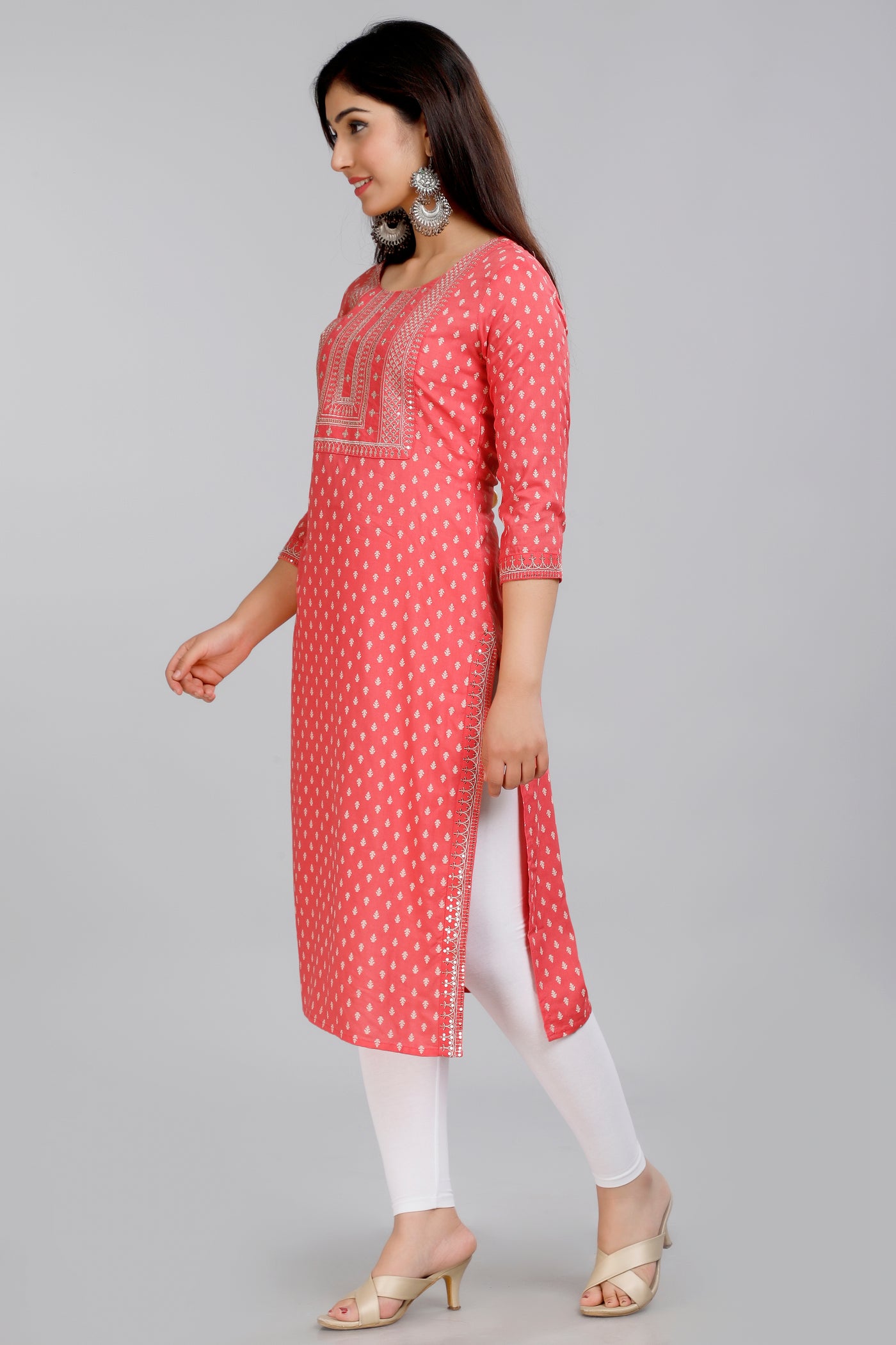 Women's & girls printed straight kuirta kurta