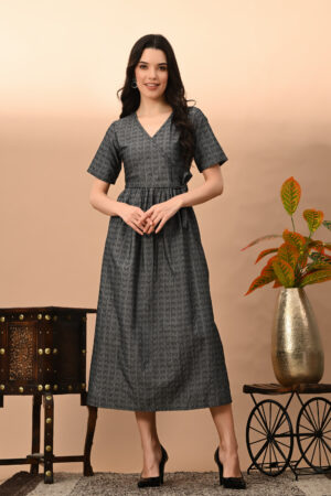 yarn doby stylish angrakha belt work kurta