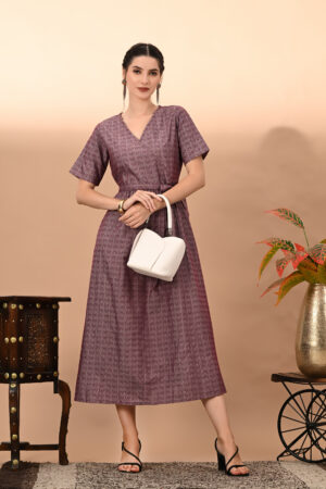 yarn doby stylish angrakha belt work kurta