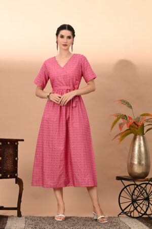 yarn doby stylish angrakha belt work kurta